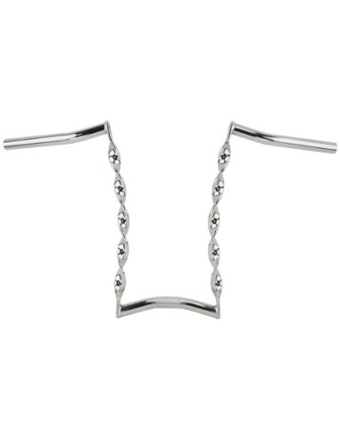 Vintage Curved Flat Twisted Handlebar 15 22.2mm...